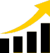 Gráfico con estadísticas de progreso